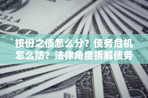 济南按份之债怎么分？债务危机怎么防？法律角度拆解债务分配与风险自保指南