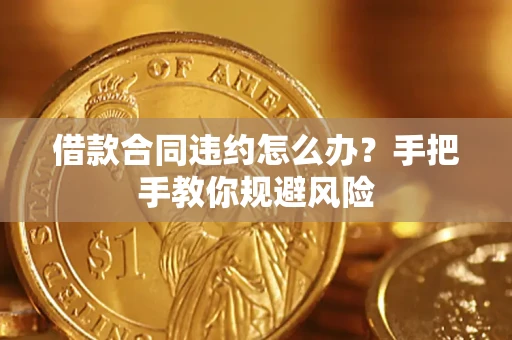 济南借款合同违约怎么办？手把手教你规避风险
