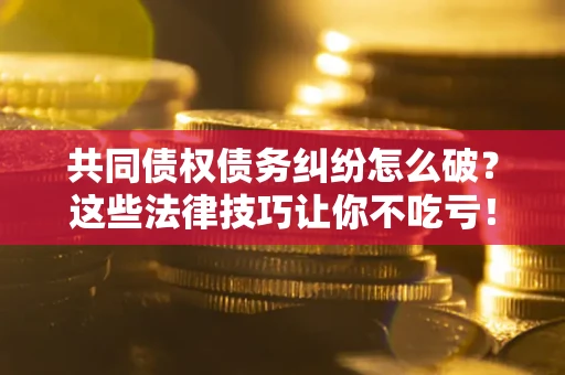 济南共同债权债务纠纷怎么破？这些法律技巧让你不吃亏！
