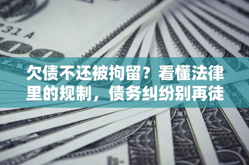 济南欠债不还被拘留？看懂法律里的规制，债务纠纷别再徒劳奔波