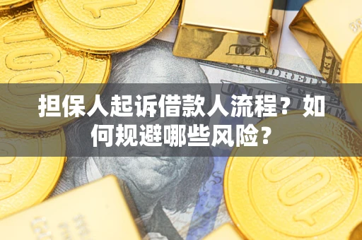 济南担保人起诉借款人流程？如何规避哪些风险？