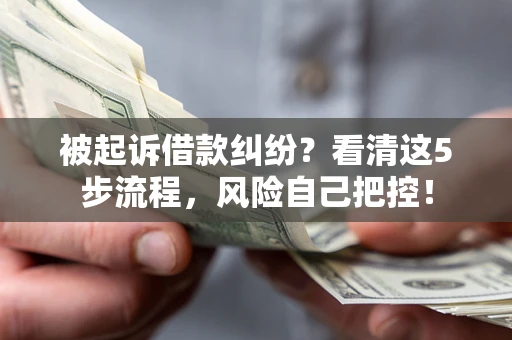济南被起诉借款纠纷？看清这5步流程，风险自己把控！