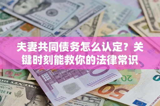 济南夫妻共同债务怎么认定？关键时刻能救你的法律常识